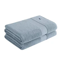 Royal Velvet Turkish Cotton 2 Pack Blue Bath Towel