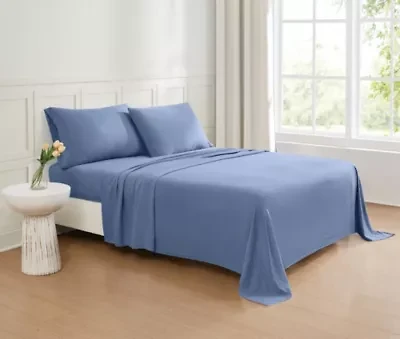 Truly Soft Garment Wash Solid Green Full 4 Piece Sheet Set
