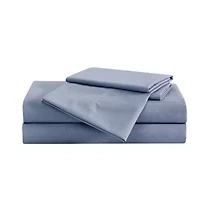 Truly Soft Garment Wash Solid Green Full 4 Piece Sheet Set