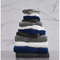 Vince Camuto Classic Solid Grey 6 Piece Towel Set