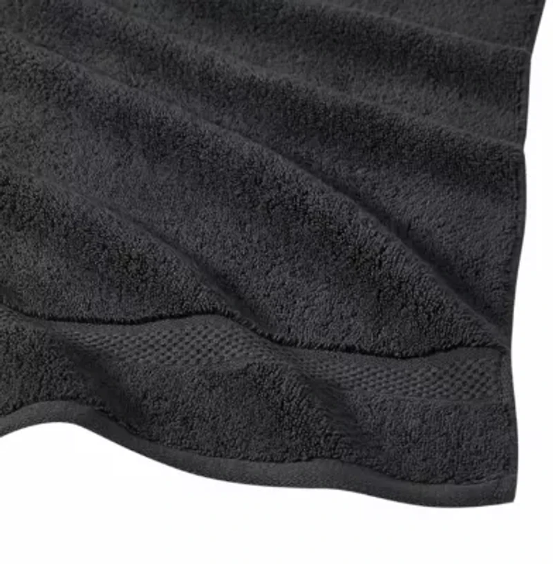 Vince Camuto Classic Solid Grey 6 Piece Towel Set