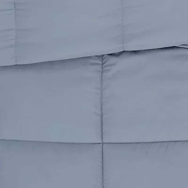 Truly Soft Garment Wash Solid Grey Full/Queen 3 Piece Comforter Set