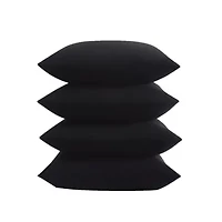 Truly Soft Everyday Black 4 Pack King Pillowcase