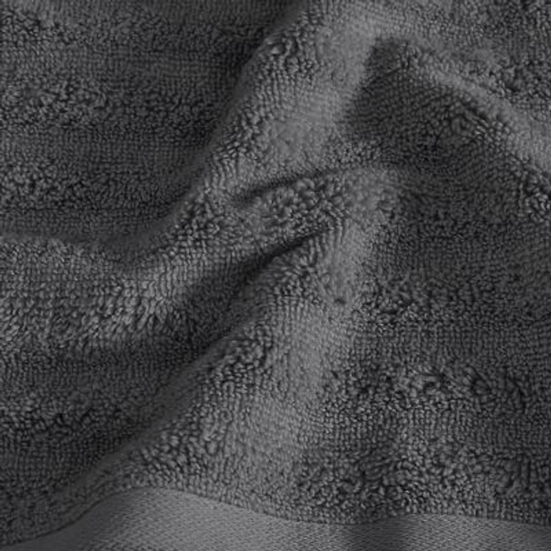 Borghese Roma Ribbed Zero Twist White 6 Piece Towel Set