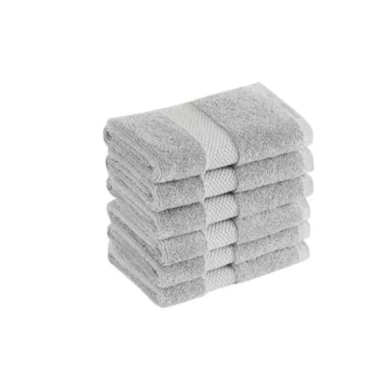 Royal Velvet Turkish Cotton 6 Pack White Wash Cloth
