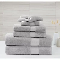 Borghese Roma Oversized Luxe Turkish Cotton 6 Piece Towel Set Blush