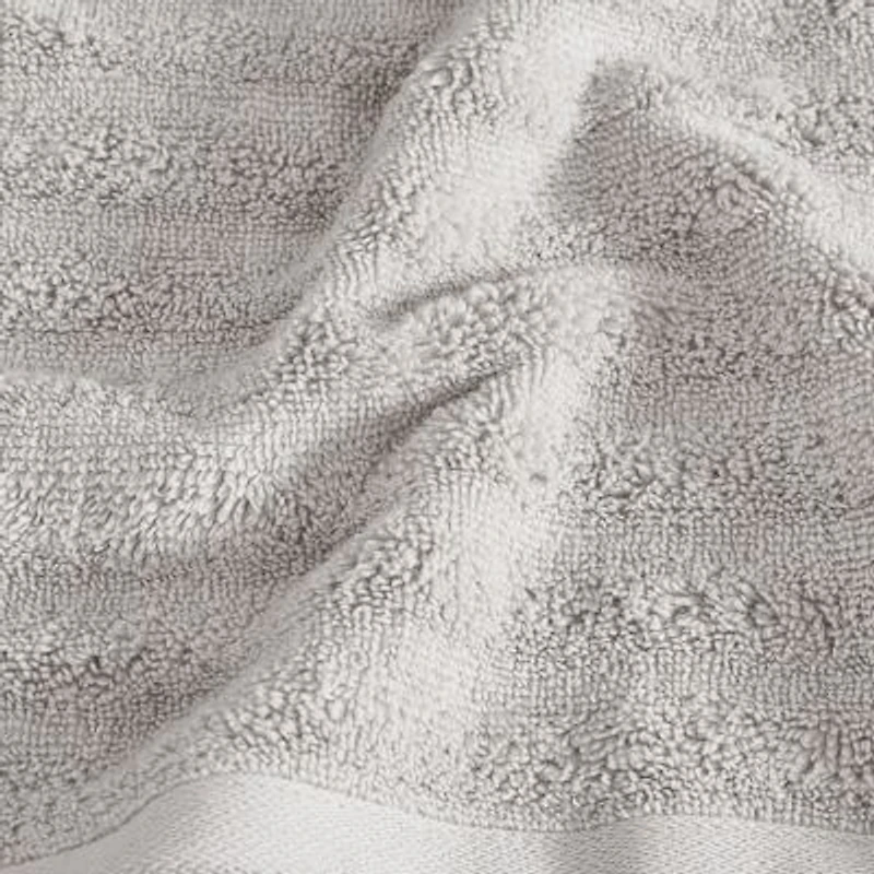 Christian Siriano NY Textured Zero Twist White 6 Piece Towel Set