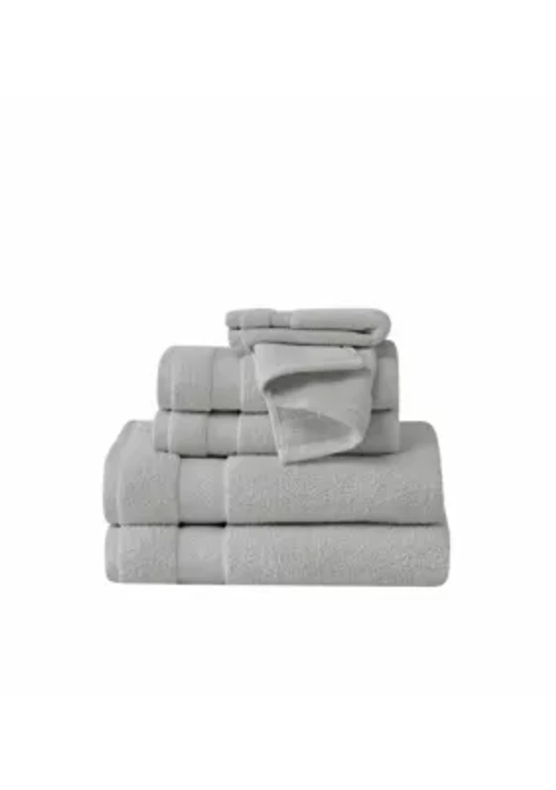 Truly Soft Quick Dry Blue 6 Piece Towel Set