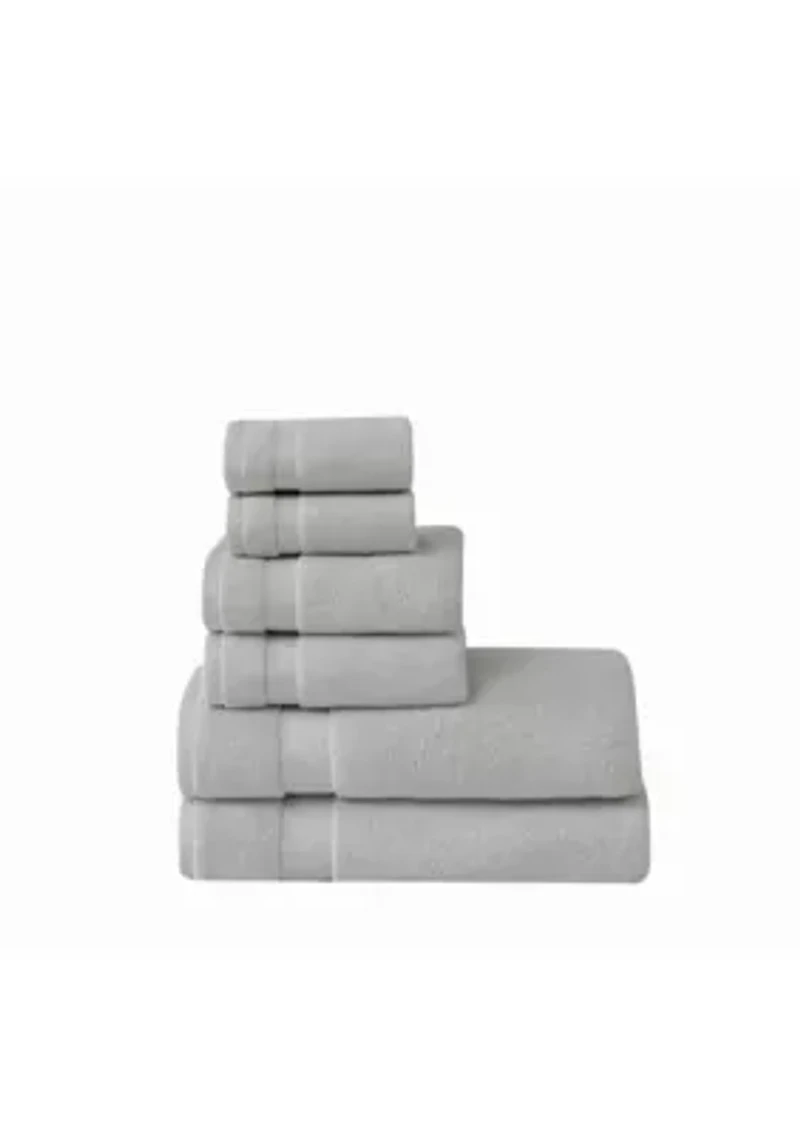 Brooklyn Loom Super Soft Green 6 Piece Bath Sheet Set