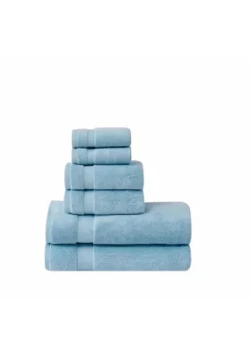 Brooklyn Loom Super Soft Grey 6 Piece Bath Sheet Set