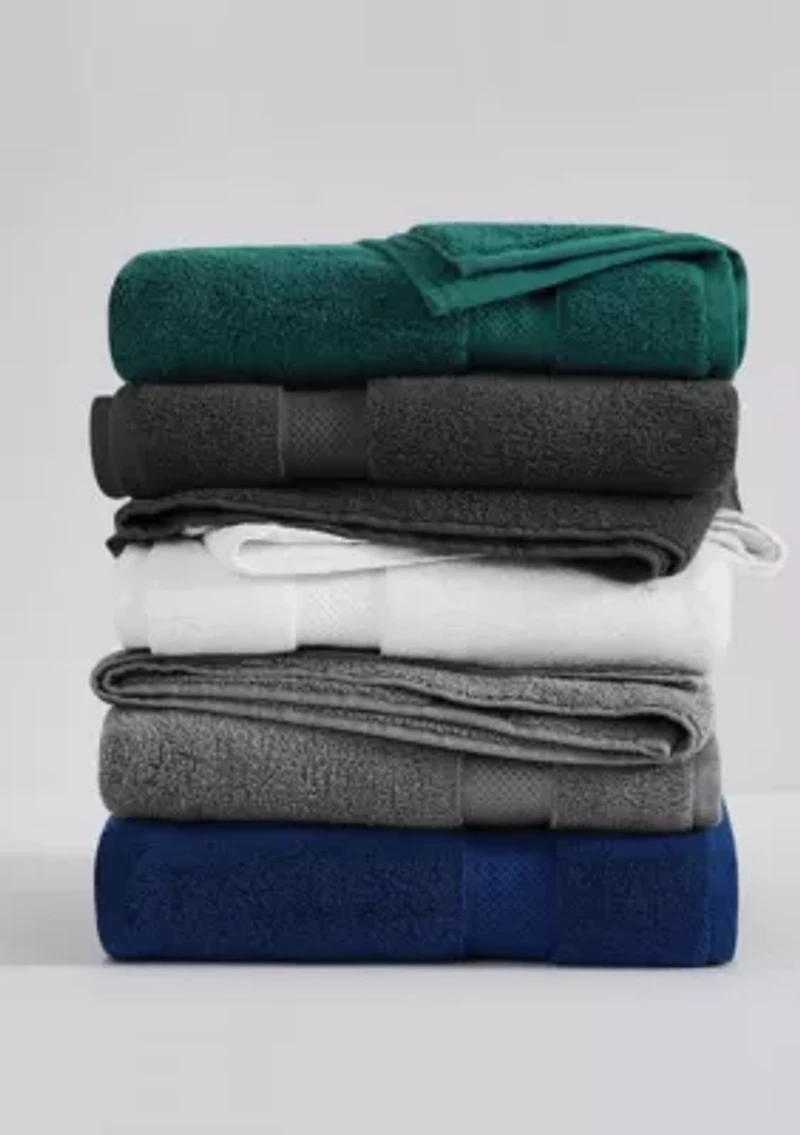 Truly Soft Cloud Solid Black 6 Piece Towel Set