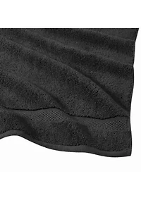 Truly Soft Cloud Solid Black 6 Piece Towel Set