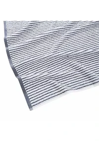 Brooklyn Loom Everyday Jacquard Stripe Rose 14 Piece Towel Set