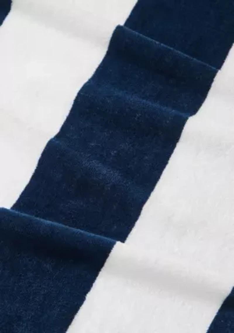 Oceanfront Resort Cabana Stripe Turquoise 2 Pack Beach Towel