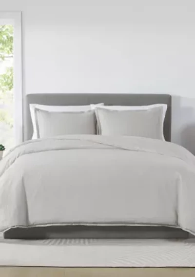 Royal Velvet Olivia Stripe Grey Full/Queen Duvet Set