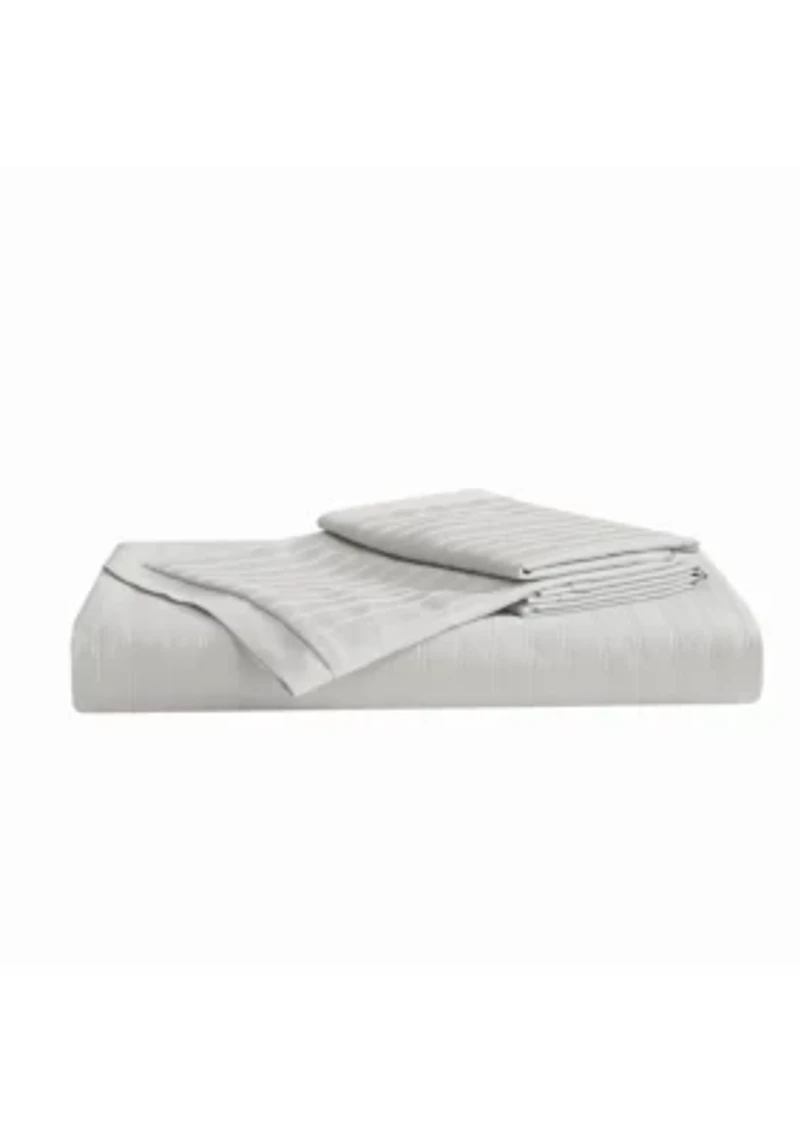 Royal Velvet Olivia Stripe Grey Full/Queen Duvet Set