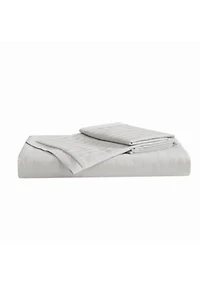Royal Velvet Olivia Stripe Grey Full/Queen Duvet Set