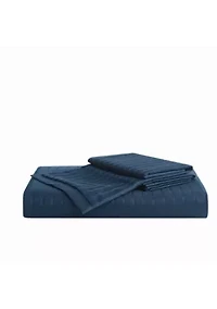 Royal Velvet Olivia Stripe Grey Full/Queen Duvet Set