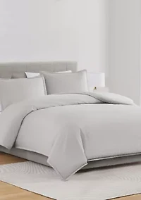 Royal Velvet Olivia Stripe Grey Full/Queen Duvet Set