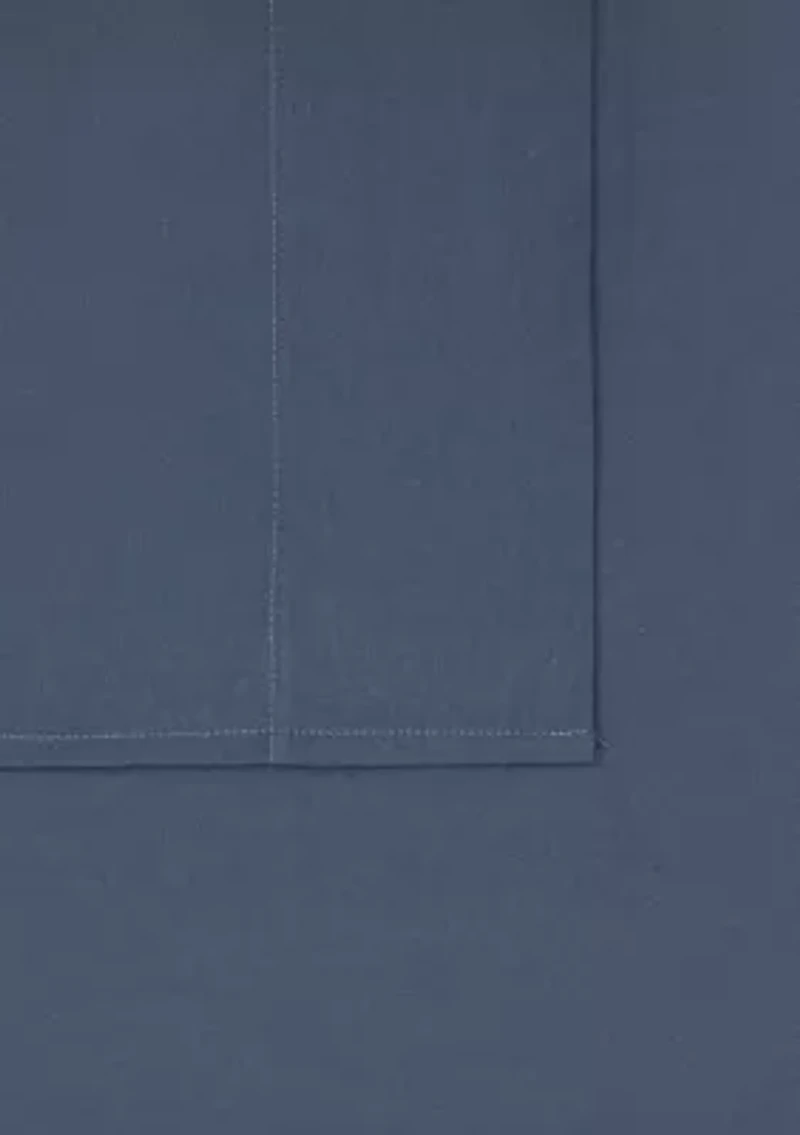 Brooklyn Loom Essential Cotton Blue King 4 Piece Sheet Set