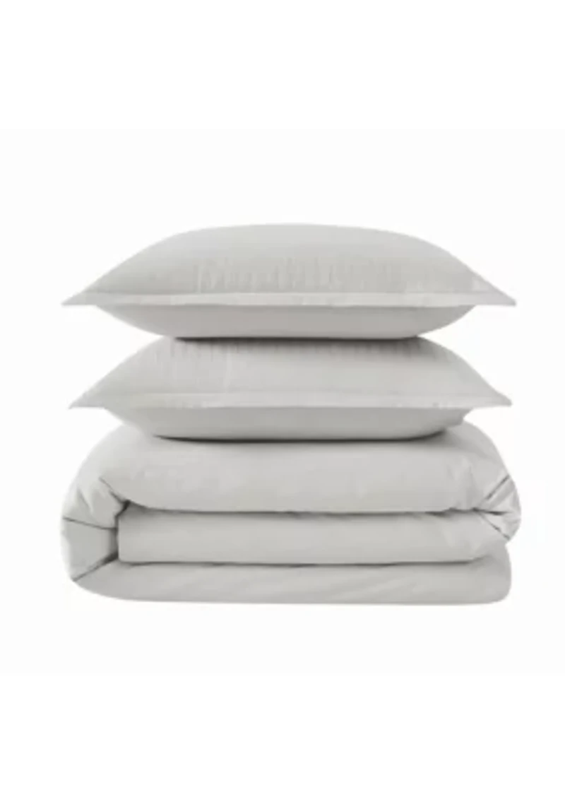 Royal Velvet Olivia Stripe Grey Full/Queen Comforter Set