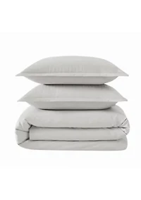 Royal Velvet Olivia Stripe Grey Full/Queen Comforter Set