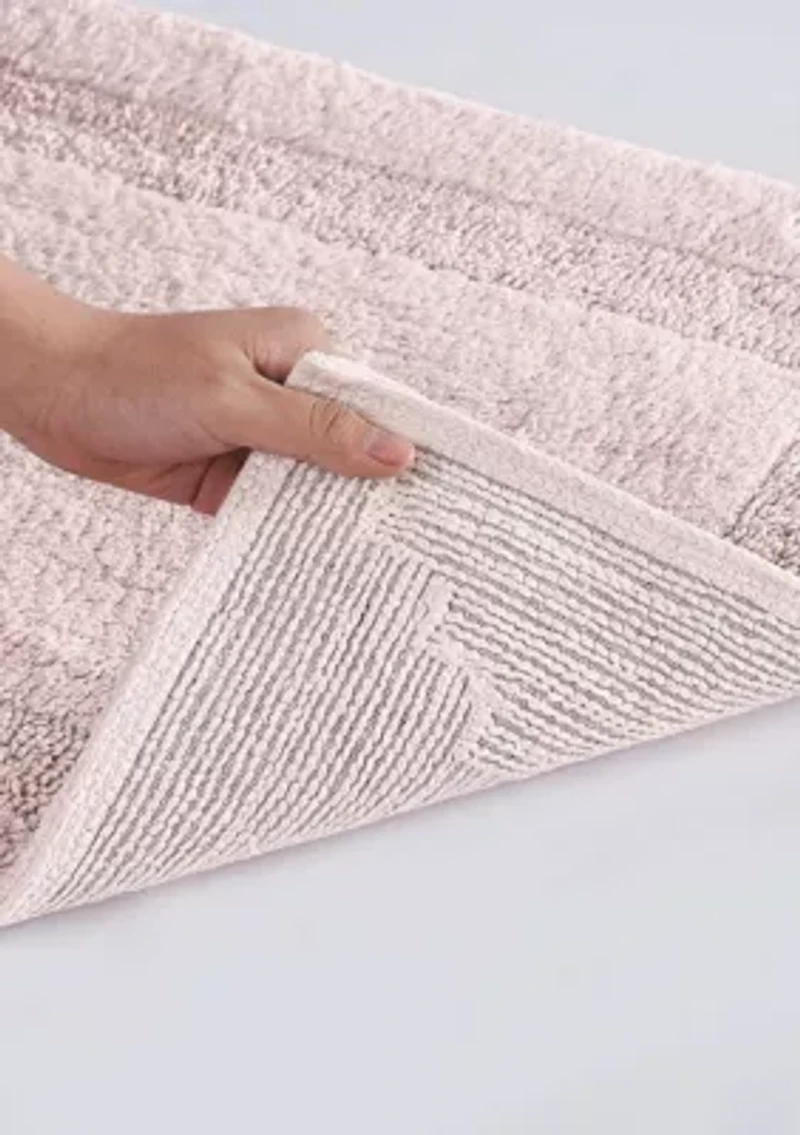 Royal Velvet Classic Cotton Set of 2 (17x24, 20x32) Bath Rug Blush