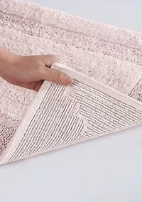 Royal Velvet Classic Cotton Set of 2 (17x24, 20x32) Bath Rug Blush