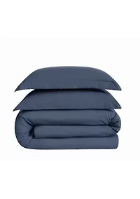 Brooklyn Loom Essential Cotton Natural Full/Queen 3 Piece Comforter Set
