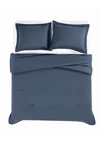Brooklyn Loom Essential Cotton Natural Full/Queen 3 Piece Comforter Set