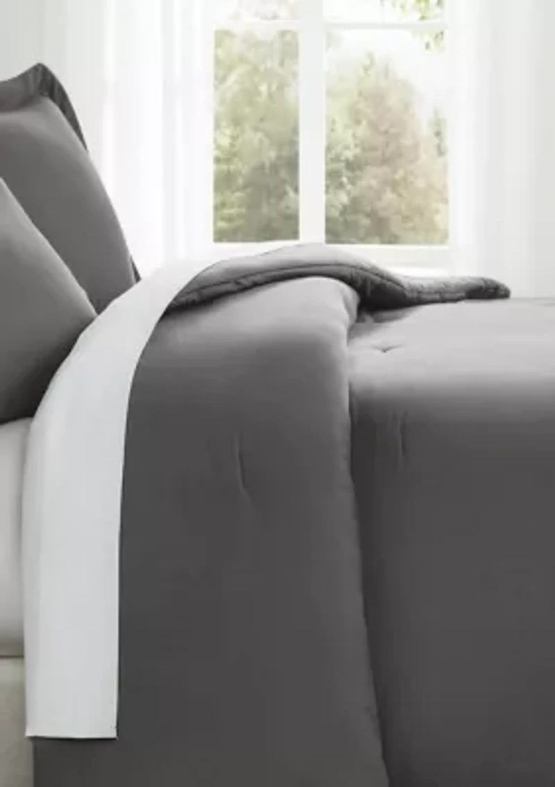 Brooklyn Loom Essential Cotton Natural Full/Queen 3 Piece Comforter Set