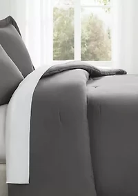 Brooklyn Loom Essential Cotton Natural Full/Queen 3 Piece Comforter Set