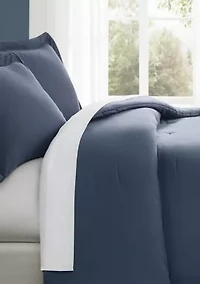 Brooklyn Loom Essential Cotton Natural Full/Queen 3 Piece Comforter Set