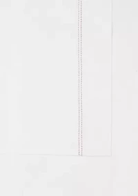 Scout Pick Stitch 100% Cotton Percale White with Pink Lemonade Standard Pillowcase Pair