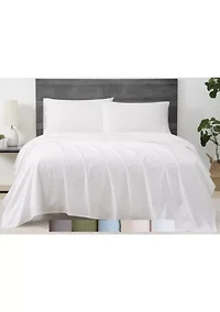 Cannon Solid Percale Black 5 Piece Split King Sheet Set