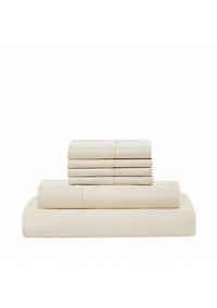 5th Avenue Lux 1200TC CVC Cooling White 7 Piece Split King Sheet Set