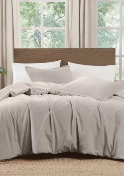 Brooklyn Loom Matte Cotton Velvet Comforter Set