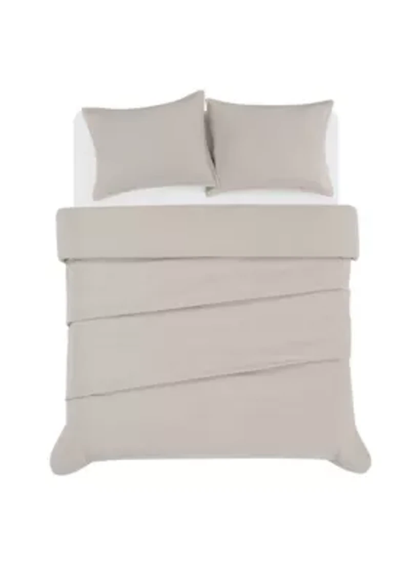 Brooklyn Loom Matte Cotton Velvet Duvet Set