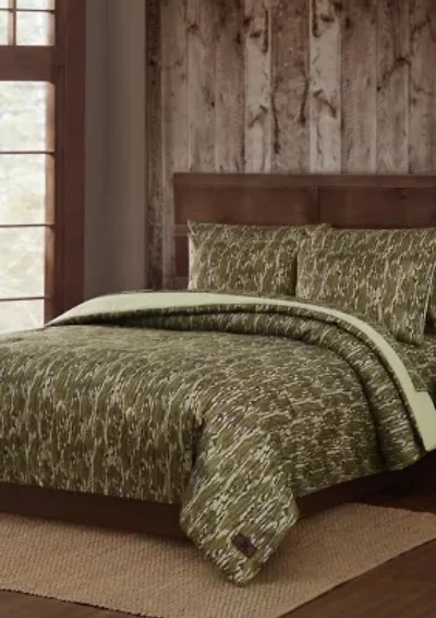 Mossy Oak Bottomland Camouflage Microfiber Comforter Set