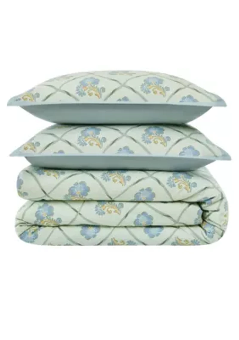 Brooklyn Loom Olivia Floral Duvet Cover Set