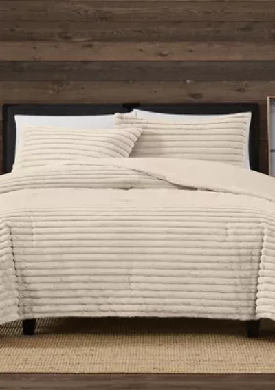 Frye Channel Stitch Velvet Comforter Set