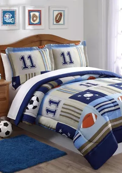 Denim and Khaki Comforter Set