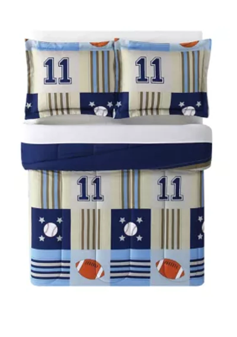 Denim and Khaki Comforter Set