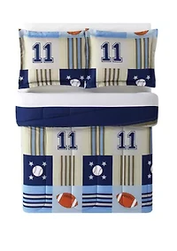 Denim and Khaki Comforter Set