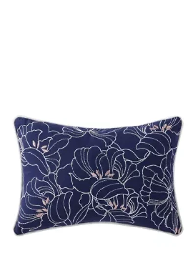 Indienne Paisley Embroidered Floral Decorative Pillow