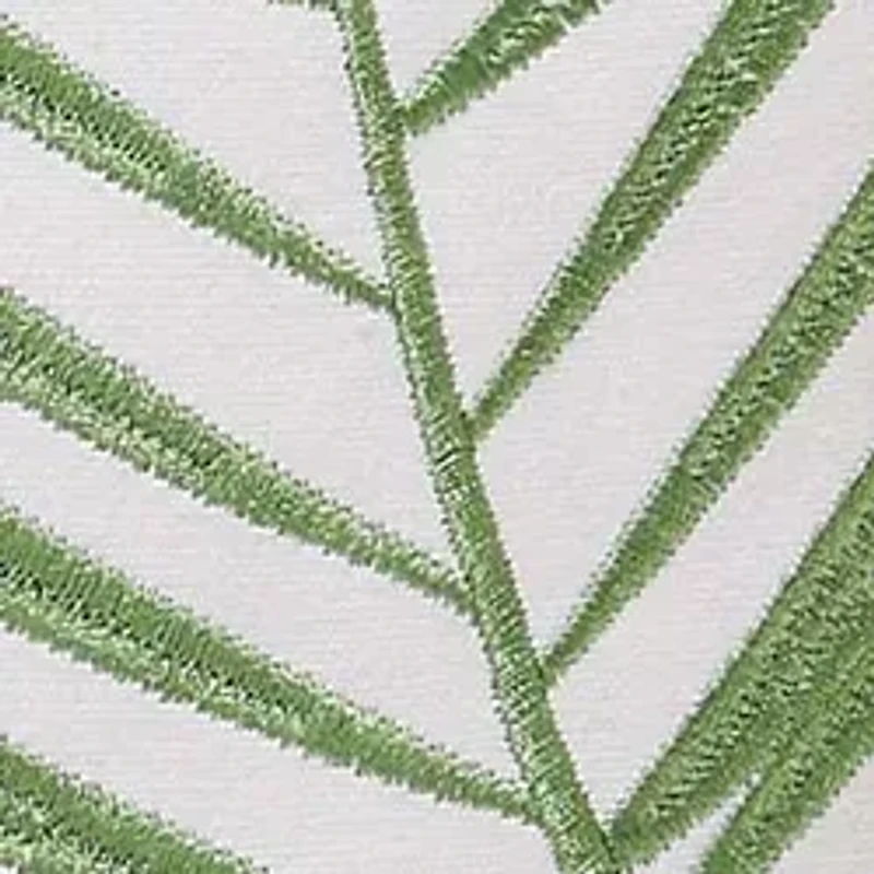 Coco Paradise Embroidered Palm Decorative Pillow