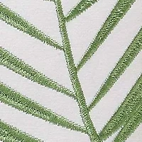 Coco Paradise Embroidered Palm Decorative Pillow