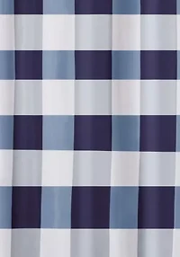 Truly Soft Everyday Buffalo Plaid Navy Shower Curtain