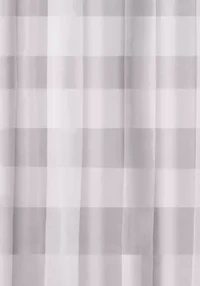 Truly Soft Everyday Buffalo Plaid Grey Shower Curtain