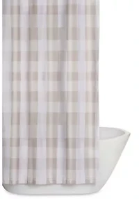 Truly Soft Everyday Buffalo Plaid Khaki Shower Curtain